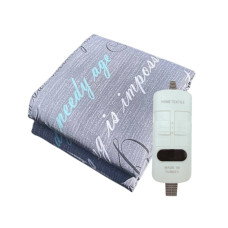 Електричне простирадло в бязевому Люкс чохлі Electric blanket 140х160 см ДВОЗОННЕ, 1 р. гарантії, Туреччина