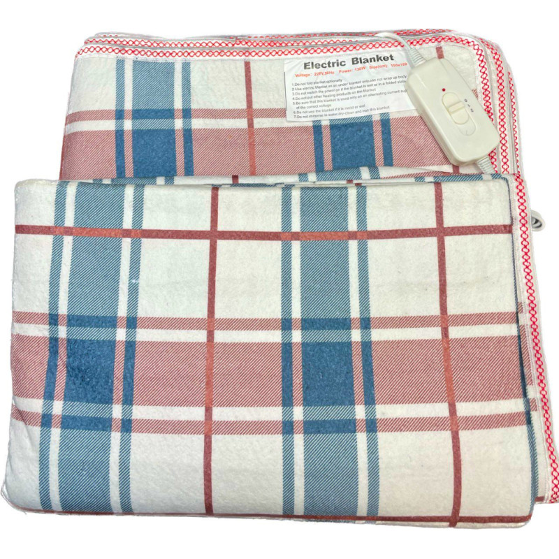 Електропростирадло з підігрівом Electric blanket двоспальне, ОДНОЗОННЕ150х180 см, 500г/м,2 роки гарантії,Туреччина