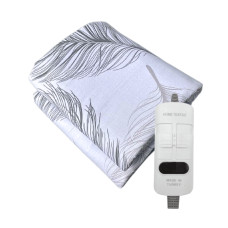 Електропростирадло з підігрівом в бязевому Люкс чохлі Electric blanket ДВОЗОННЕ, 150х180 см, 1 рік гарантії, Туреччина