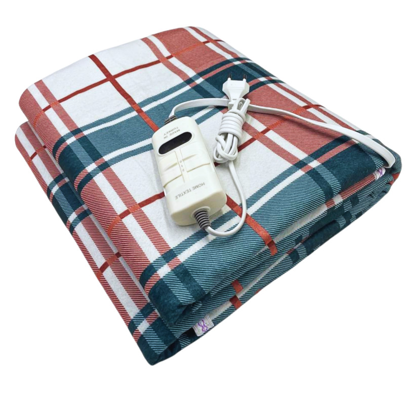 Електричне простирадло Electric blanket двозонне 140х160 см, 2 р. гарантії, Туреччина