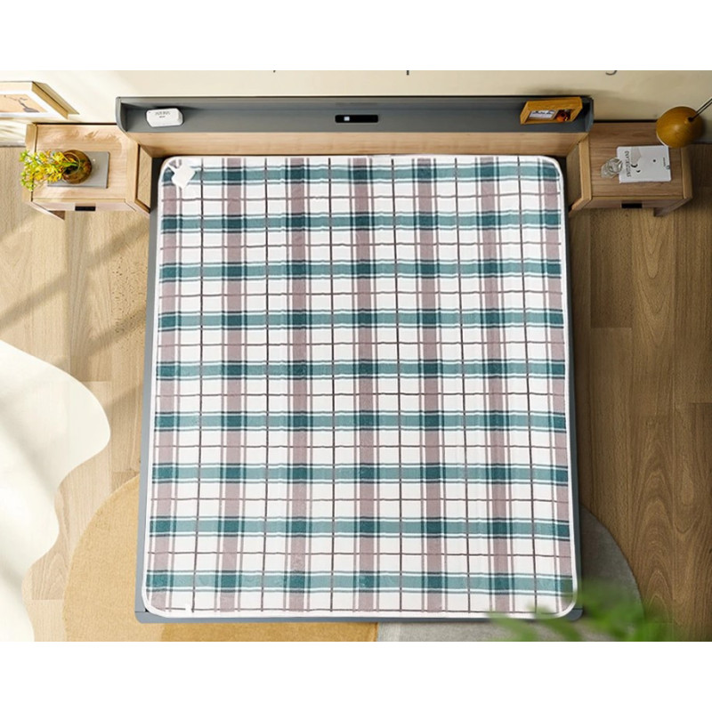 Електропростирадло з підігрівом Electric blanket двоспальне, ОДНОЗОННЕ150х180 см, 500г/м,2 роки гарантії,Туреччина