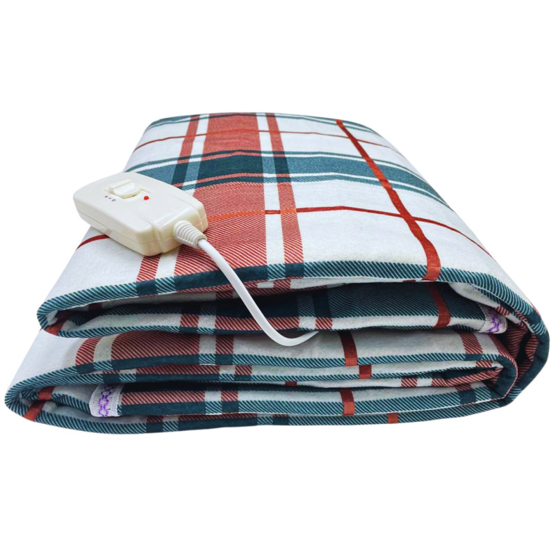 Електричне простирадло двоспальне Electric blanket 140х160 см ОДНОЗОННЕ, 2 р. гарантії, Туреччина