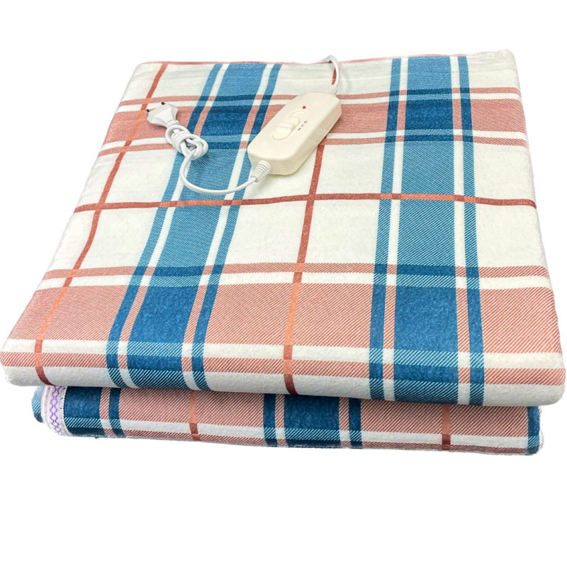 Електропростирадло з підігрівом Electric blanket двоспальне, ОДНОЗОННЕ150х180 см, 500г/м,2 роки гарантії,Туреччина