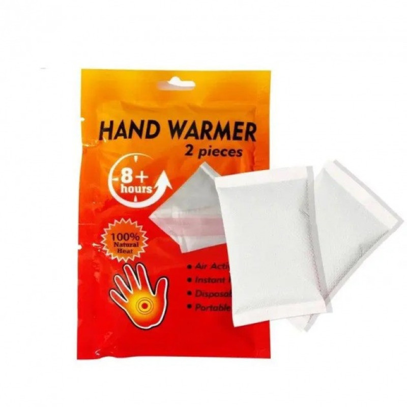 Хімічні грілки з підігрівом для рук Hand Warmer Hodaf, 1 пара, до 8 годин тепла