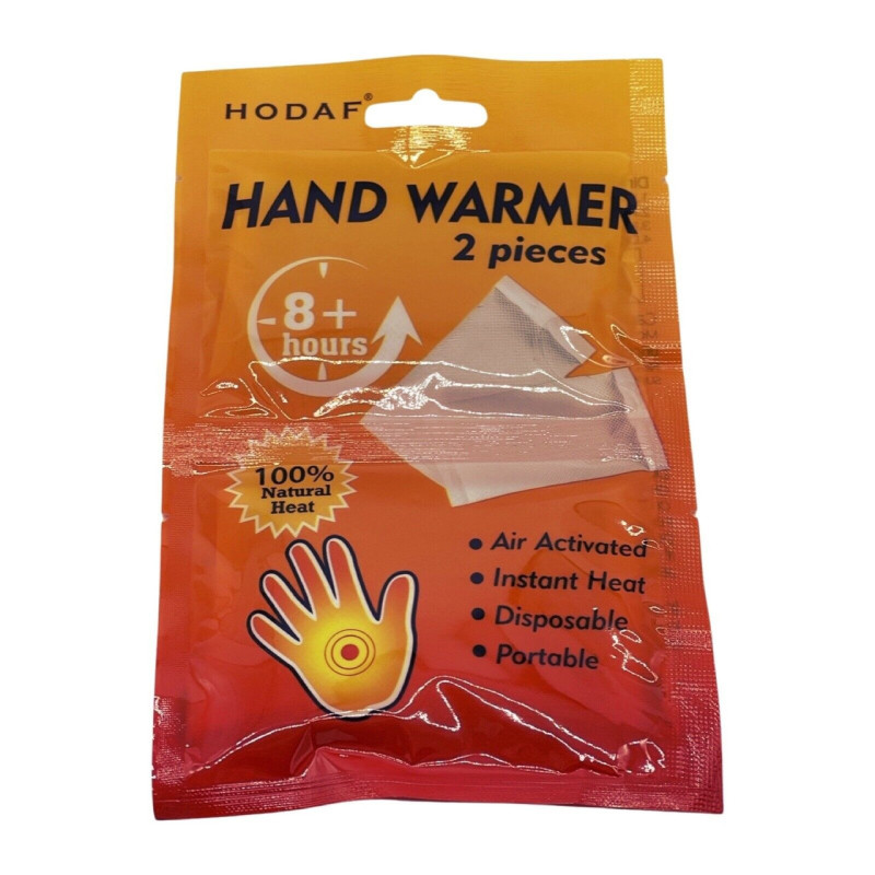 Хімічні грілки з підігрівом для рук Hand Warmer Hodaf, 1 пара, до 8 годин тепла
