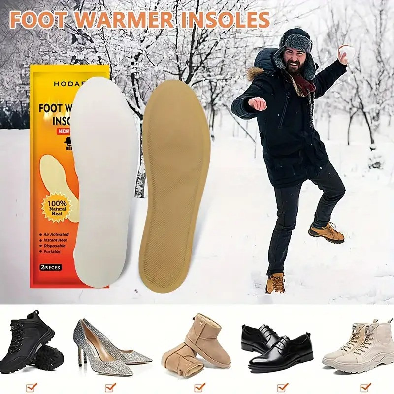 Термоустілки з підігрівом для ніг Food Warmer Hodaf, 1 пара, до 8 годин тепла