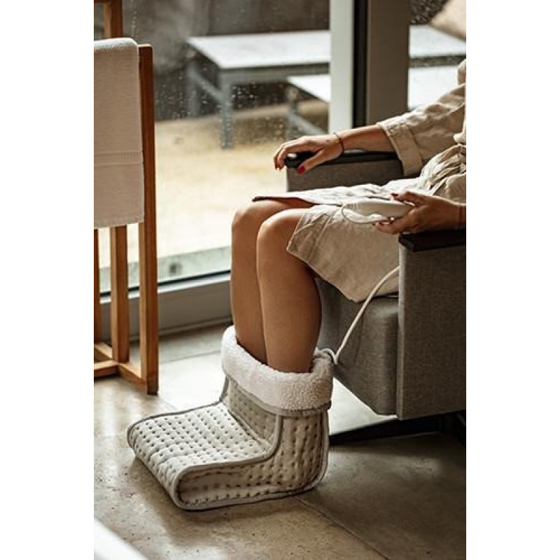 Електрогрілка для ніг Чобіток Foot Warmer, 6 режимів, таймер автовідключення +можливість прання