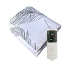 Електропростирадло односпальне в бязевому Люкс чохлі 90х160 см Home Textile Comfort, 9 режимів підігріву +таймер відключення, Туреччина, 1 р. гарантії