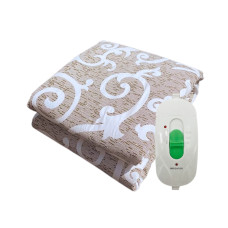 Електропростирадло з підігрівом в бязевому чохлі Home textile 75х160 см, + Захист від перенапруги, Туреччина, 2 роки гарантії