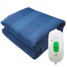 Електропростирадло з підігрівом в водонепроникному чохлі Home textile 75х160 см +ЗАХИСТ ВІД ПЕРЕНАПРУГИ, Туреччина, 2 р.гарантії