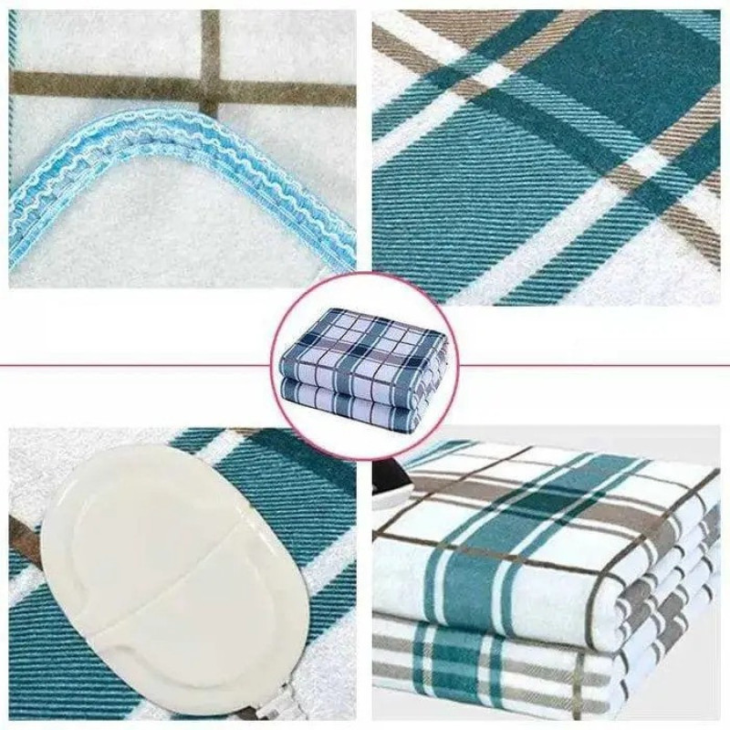 Електропростирадло односпальне з ЗАХИСТОМ ВІД ПЕРЕНАПРУГИ Home textile 75х160 см, Туреччина, 2 роки гарантії 