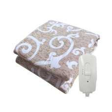Електропростирадло з підігрівом в бязевому чохлі Electric blanket, 120х160 см, 1 рік гарантії, Туреччина