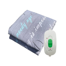 Електропростирадло Электропростынь односпальна Home textile 75х160 см, Туреччина, 1 рік гарантії,600 г/м +ЗАХИСТ ВІД ПЕРЕНАПРУГИ Бязь Люкс