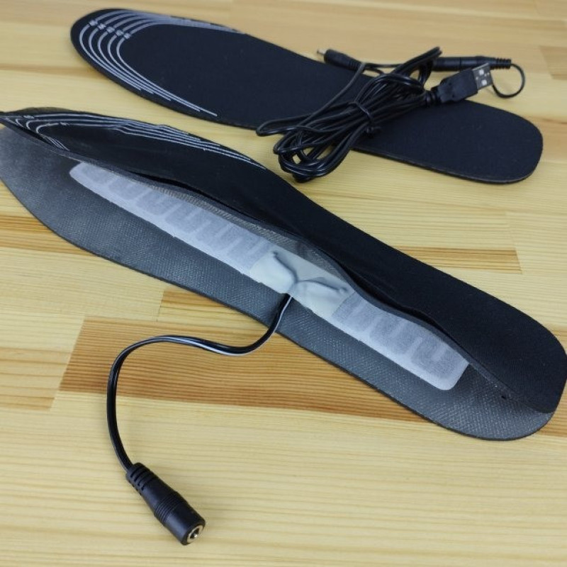 Устілки з підігрівом провідні USB від Power Bank, Китай, нагрів до 60С, 1 місяць ГАРАНТІЇ Жіночий