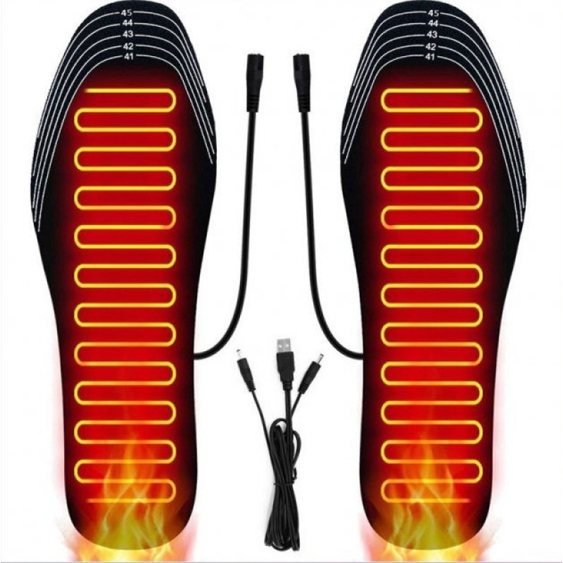 Устілки з підігрівом провідні USB від Power Bank, Китай, нагрів до 60С, 1 місяць ГАРАНТІЇ Жіночий